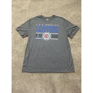 Los Angeles Clippers Shirt Men’s Extra Large Kawhi Leonard #2 Grey Graphic Logo